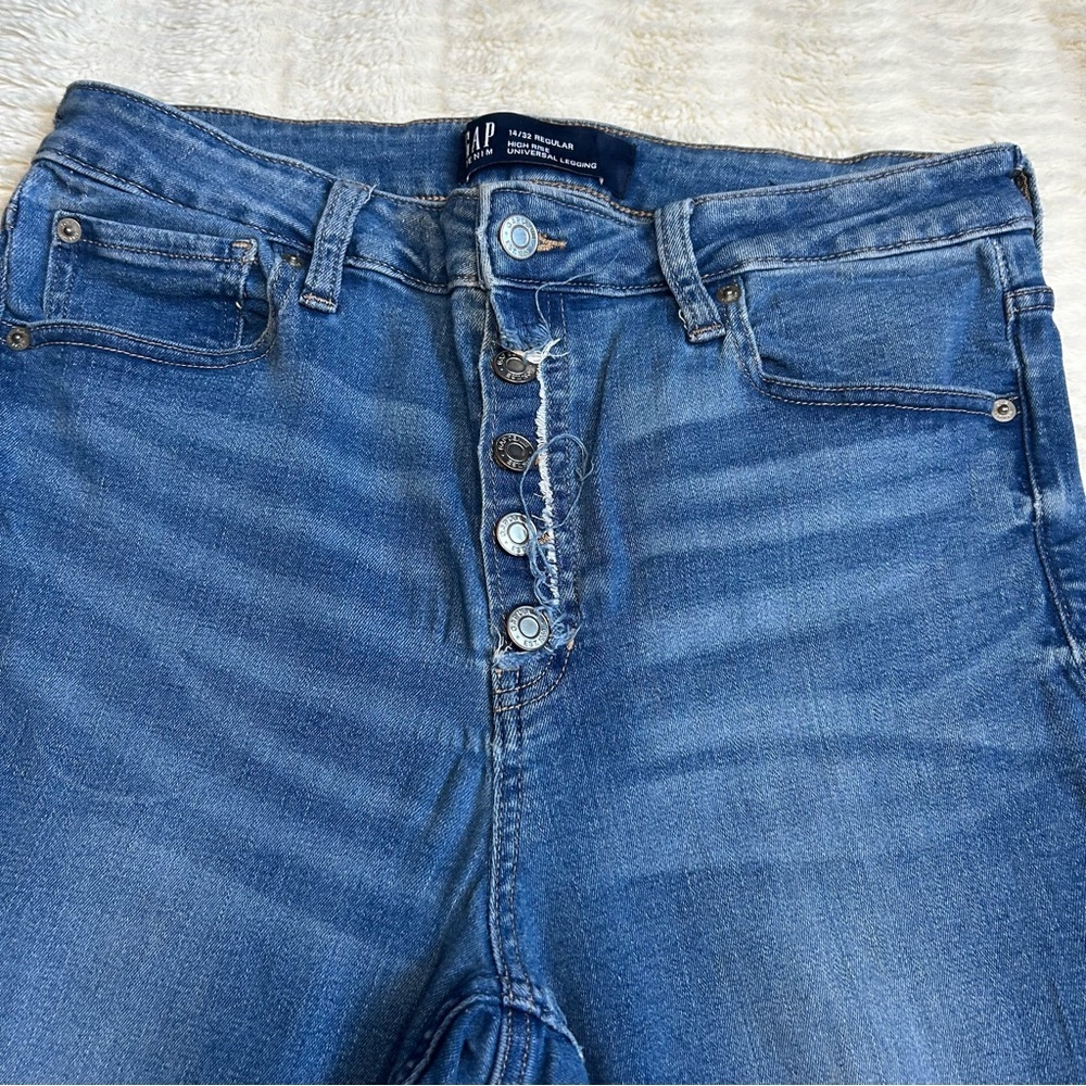 GAP High Rise Leggings Jeans Woman's Size 14/32 - Picture 5 of 14